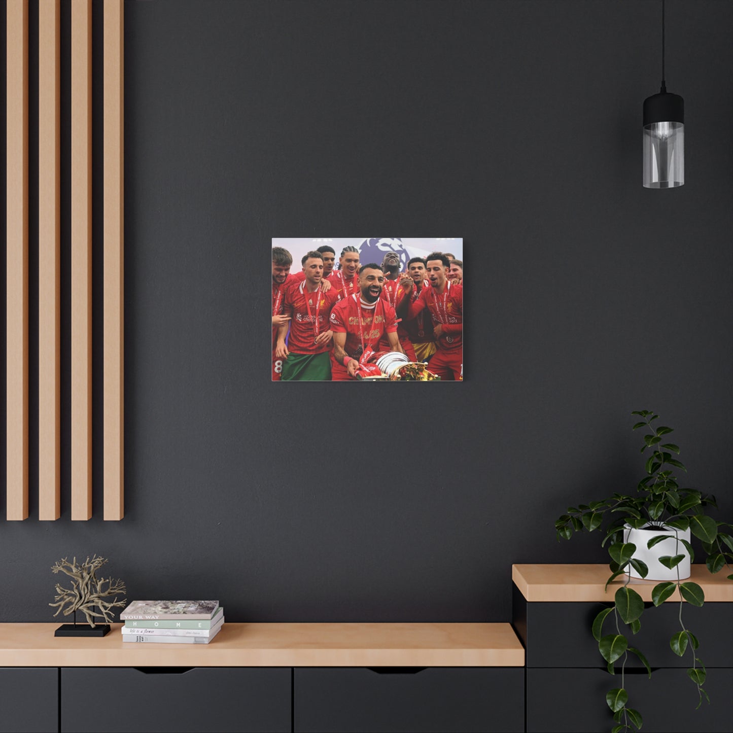 Liverpool Premier League Champions Celebration Matte Canvas Print