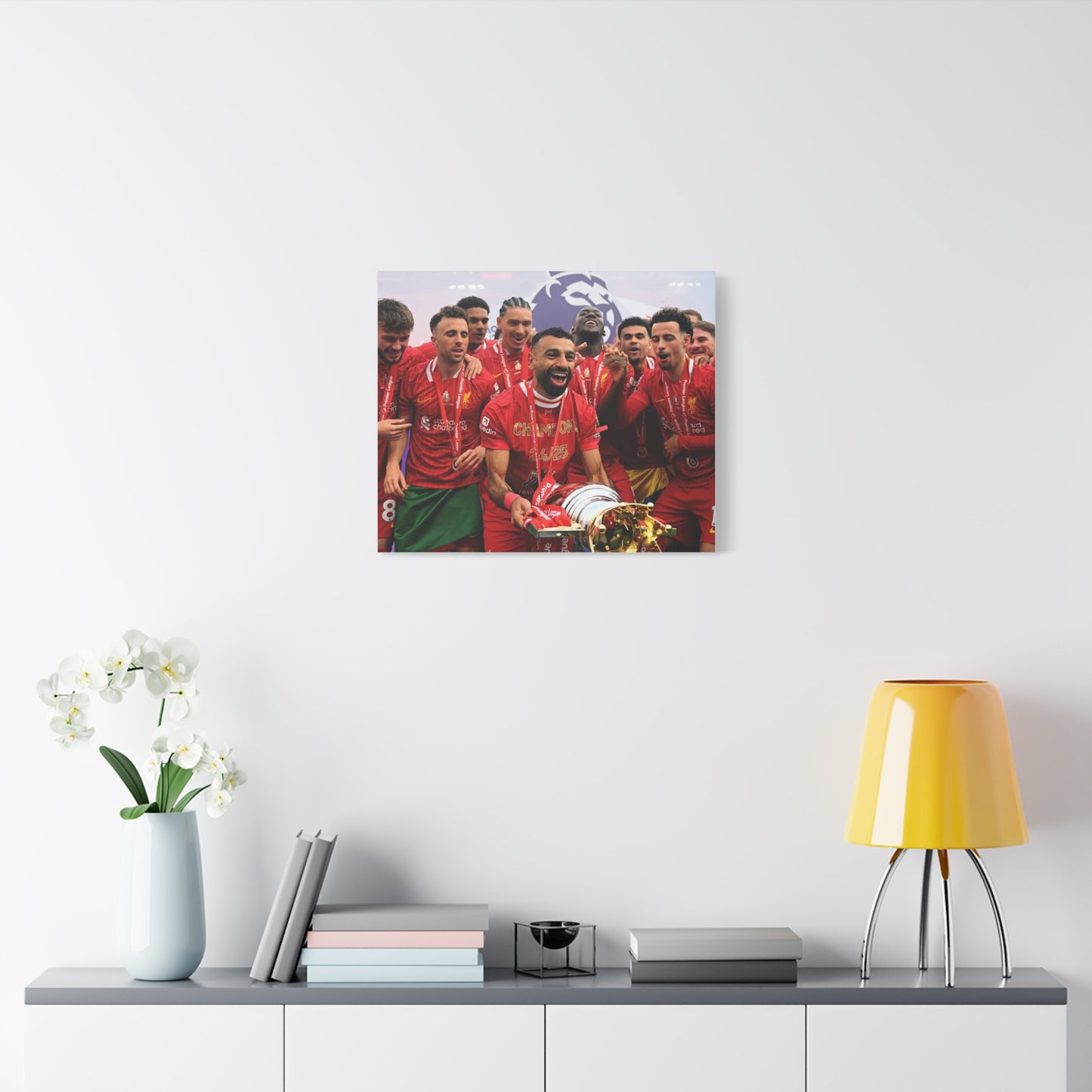 Liverpool Premier League Champions Celebration Matte Canvas Print