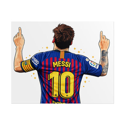 Lionel Messi Celebration Poster