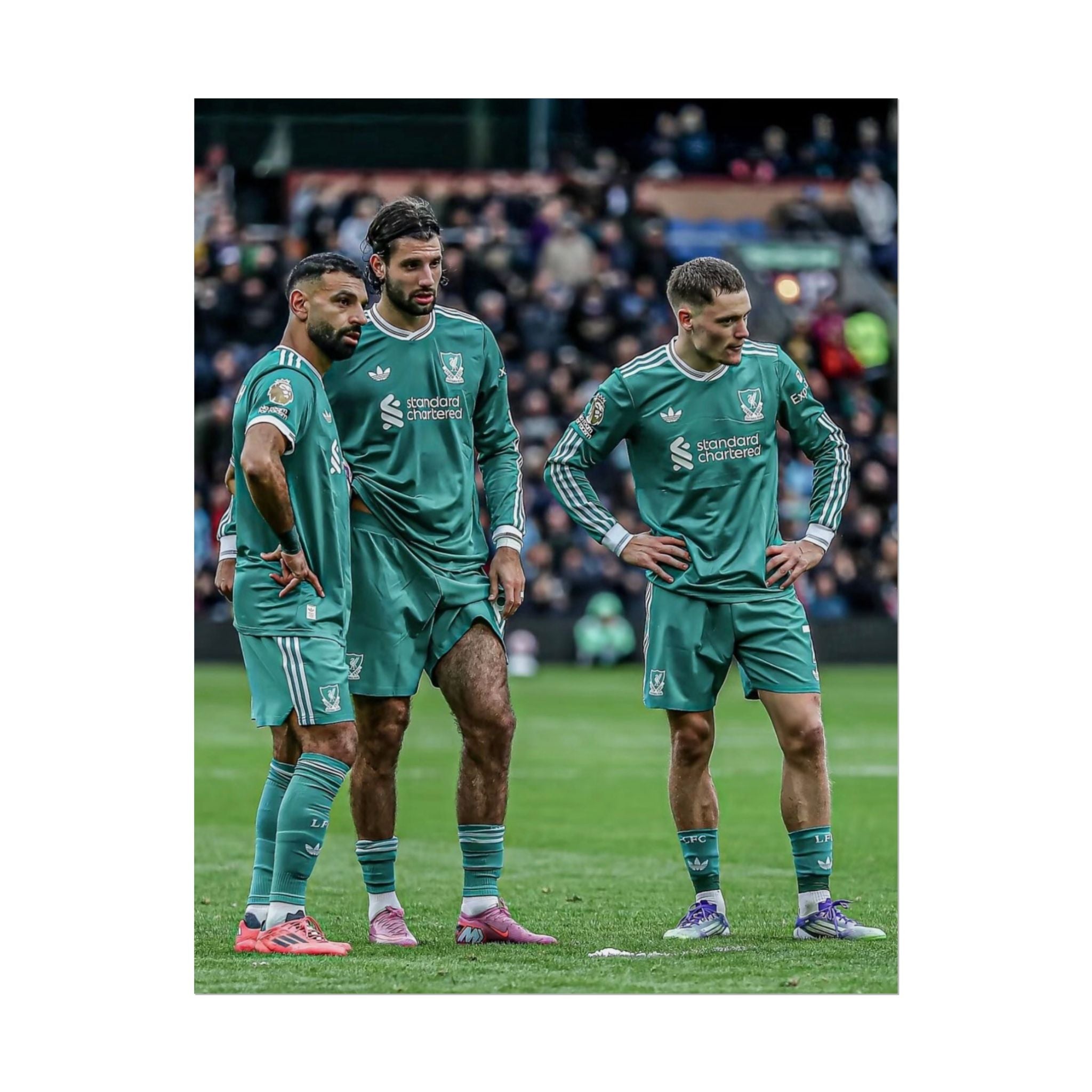 Salah, Wirtz & Szoboszlai Photo Poster - Rolled Liverpool FC Action Print