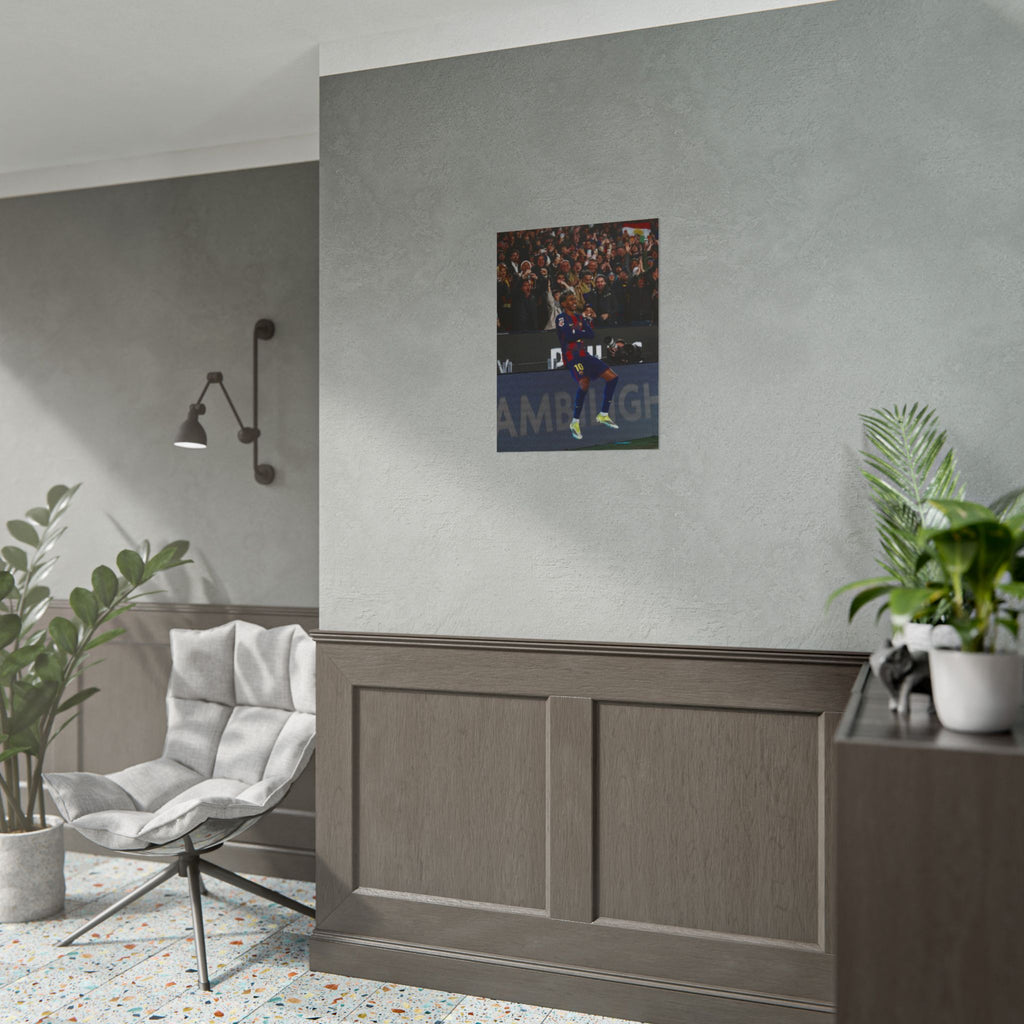 Lamine Yamal Poster — Barcelona Football Star Wall Art