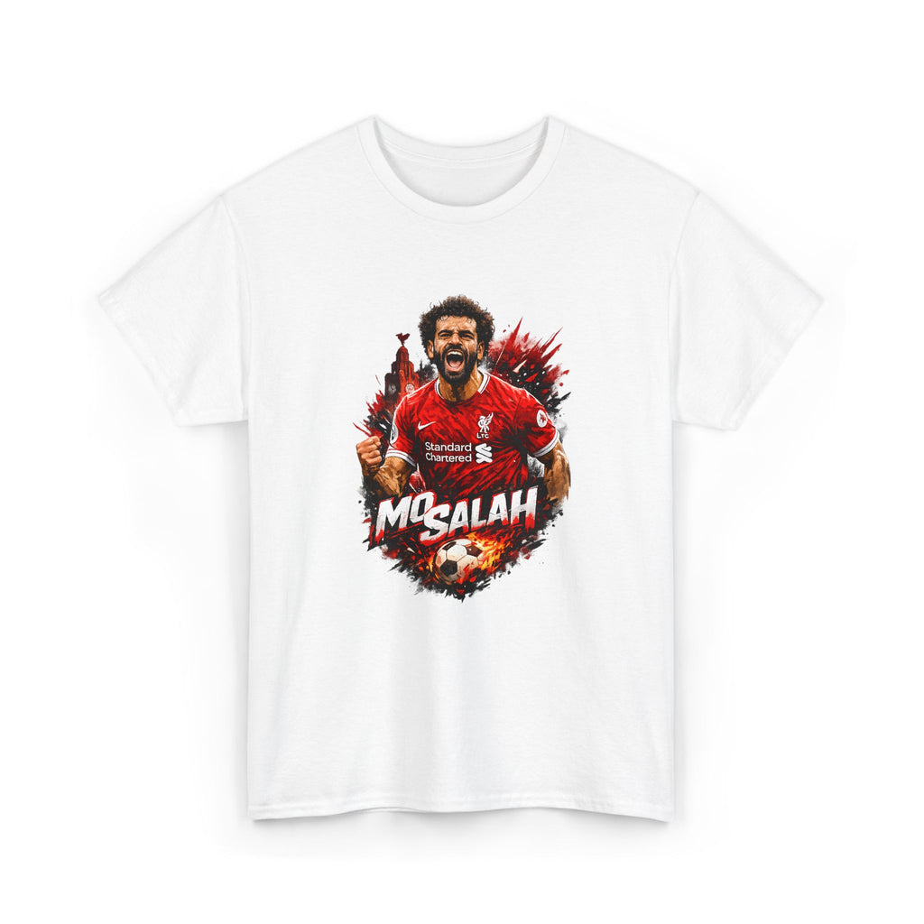 Mohamed Salah Soccer T‑Shirt – Liverpool Fan Tee with 'Mo Salah' Graphic