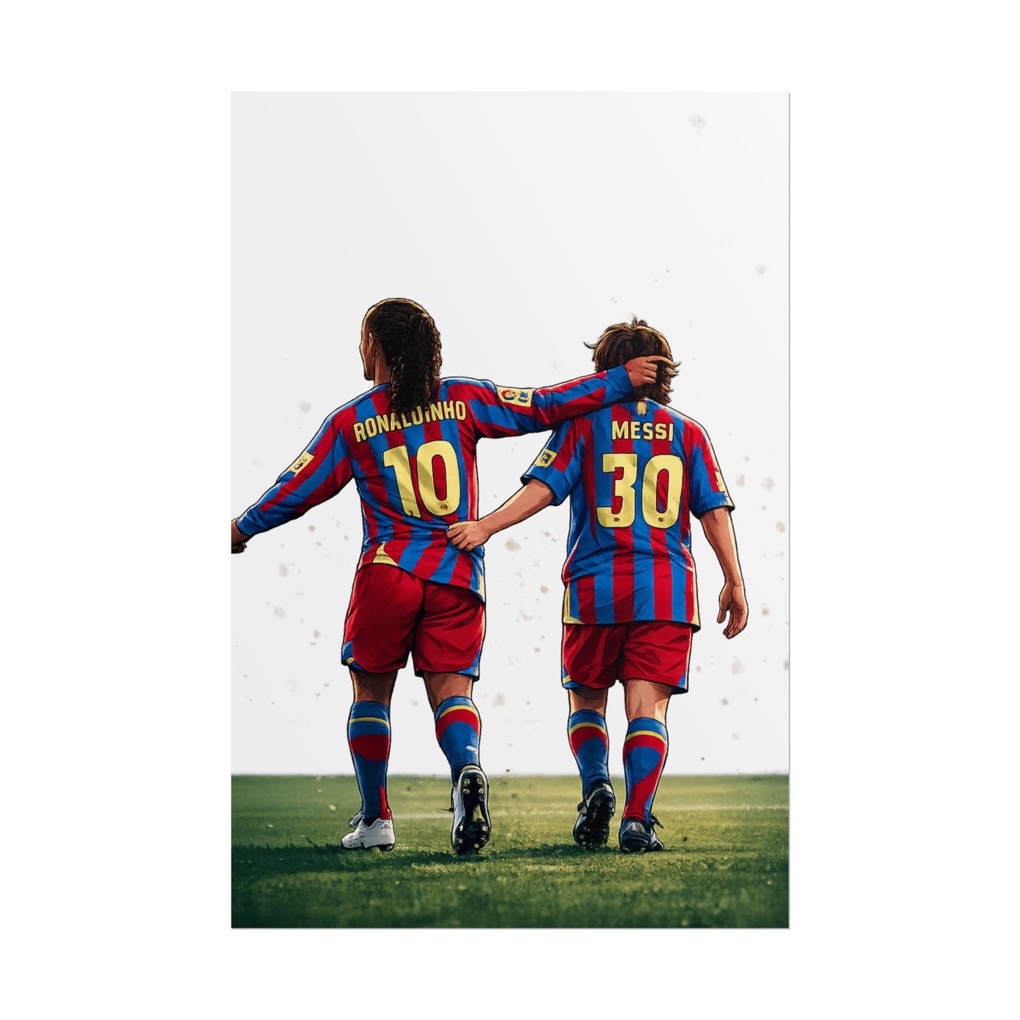 Ronaldinho & Messi Barcelona Poster