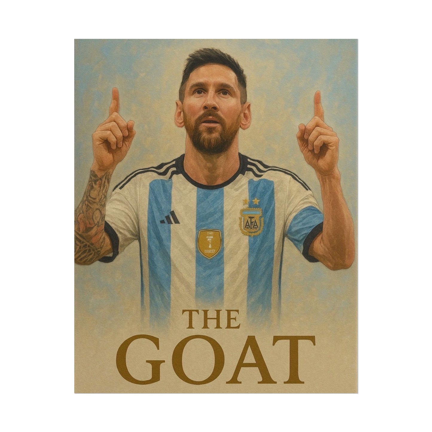Lionel Messi "The GOAT" Poster