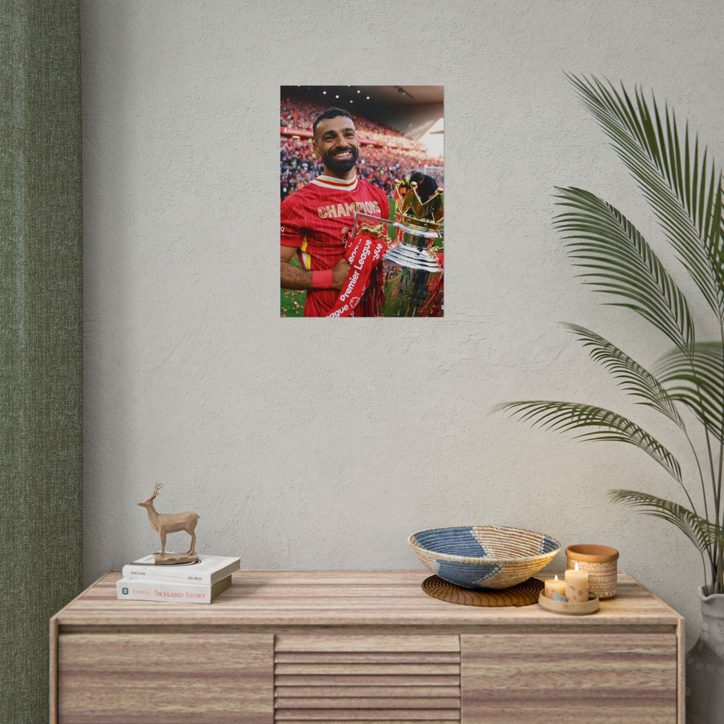 Mo Salah Premier League Champion 24/25 Poster