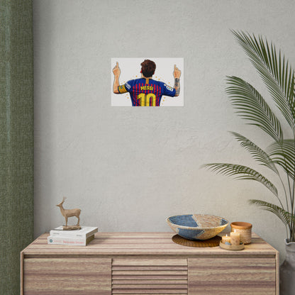 Lionel Messi Celebration Poster