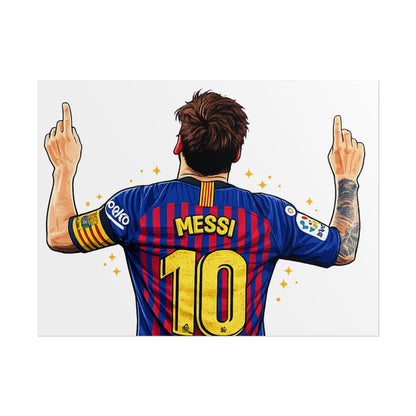Lionel Messi Celebration Poster