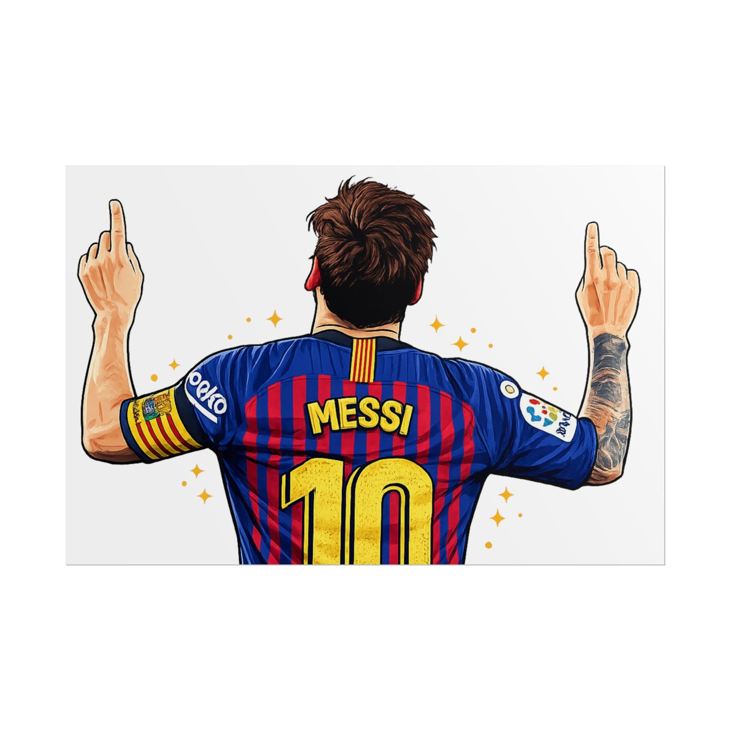 Lionel Messi Celebration Poster