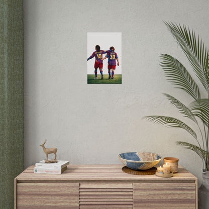 Ronaldinho & Messi Barcelona Poster