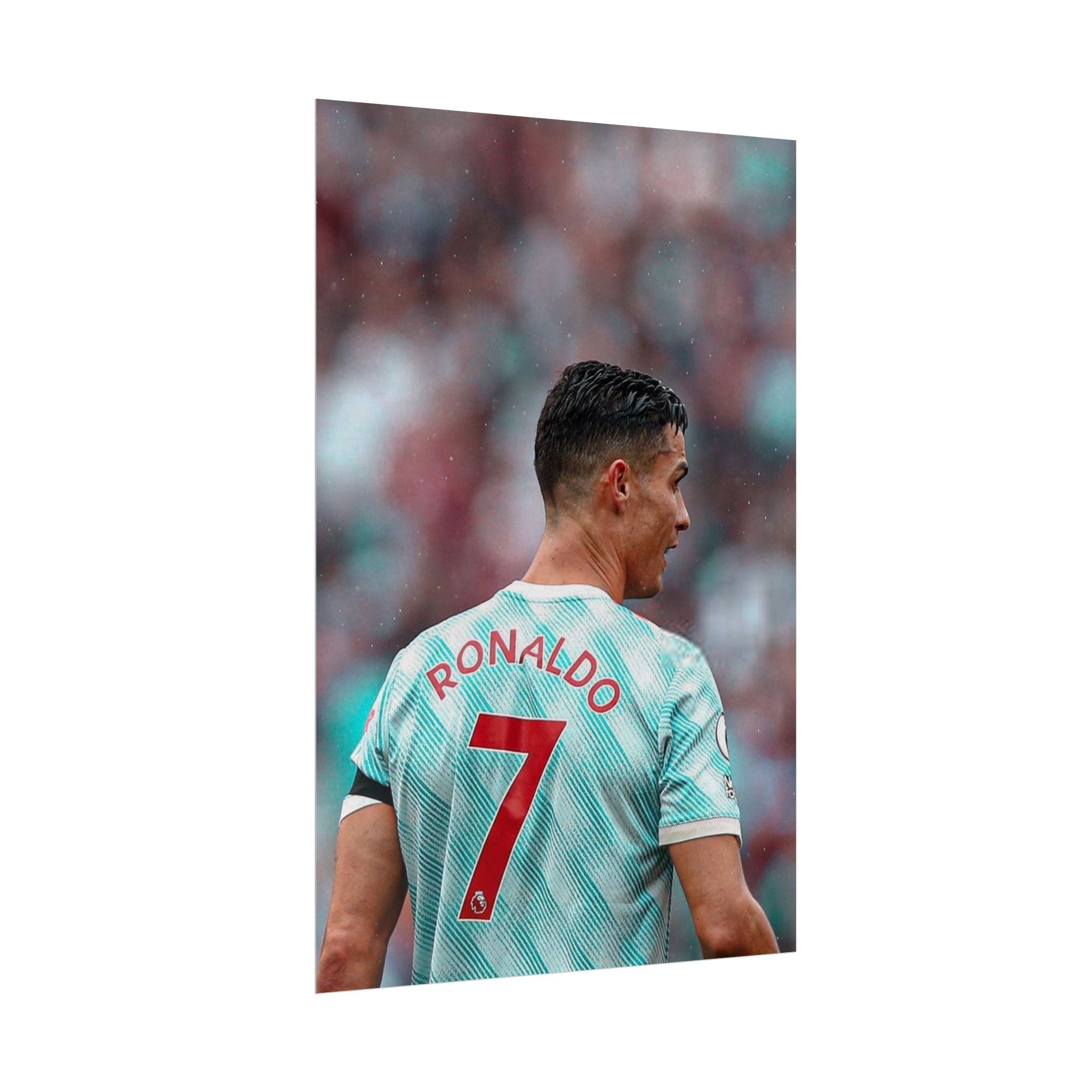 Cristiano Ronaldo Soccer Star Jersey Poster - Number 7 Back View Rolled Print