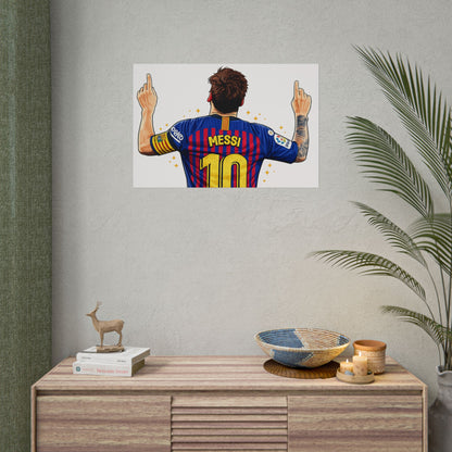 Lionel Messi Celebration Poster