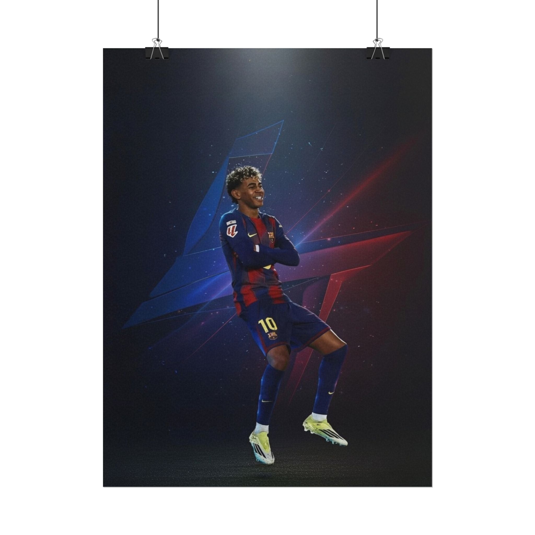 Lamine Yamal Celebration Poster - Barcelona Starboy | Available in multiple sizes