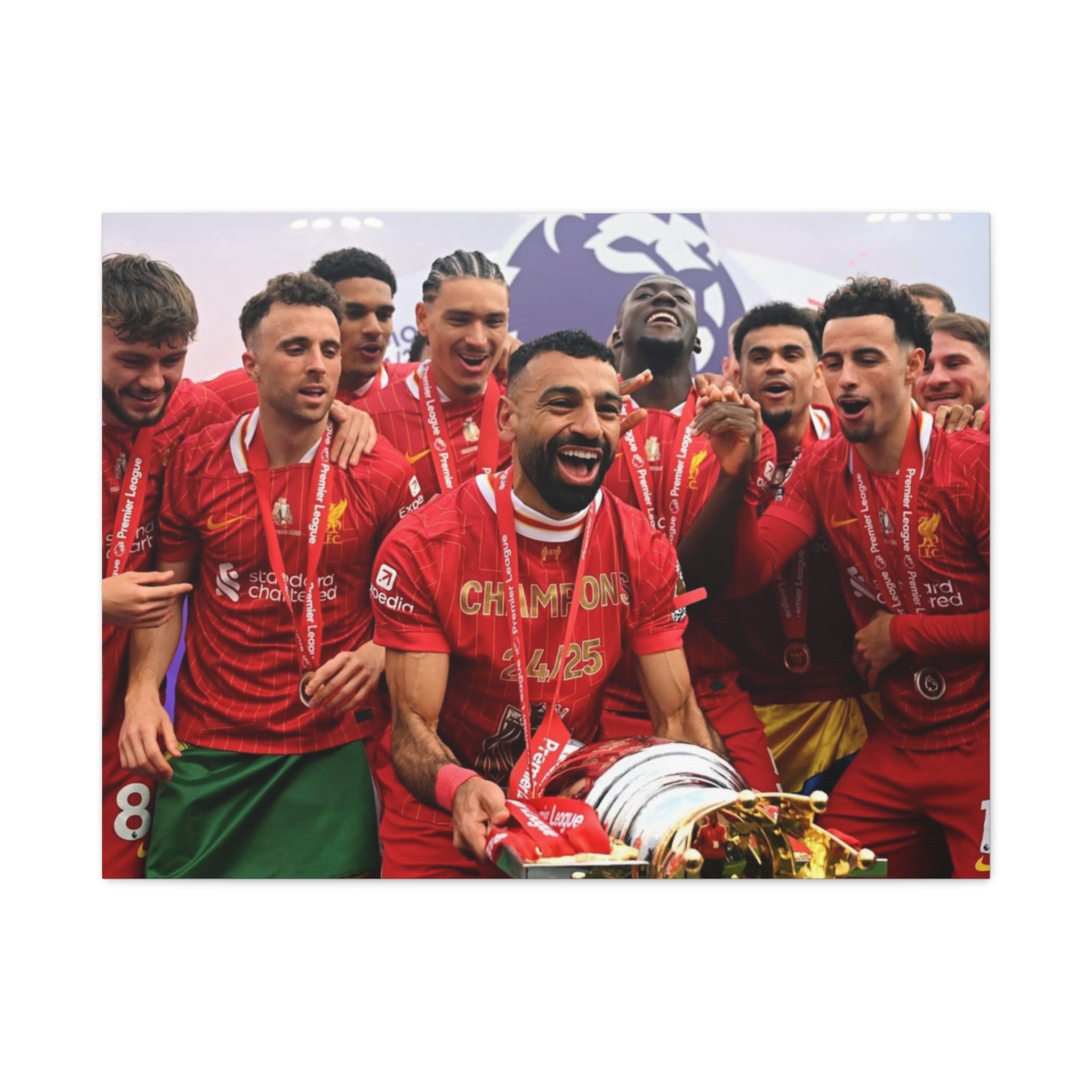 Liverpool Premier League Champions Celebration Matte Canvas Print