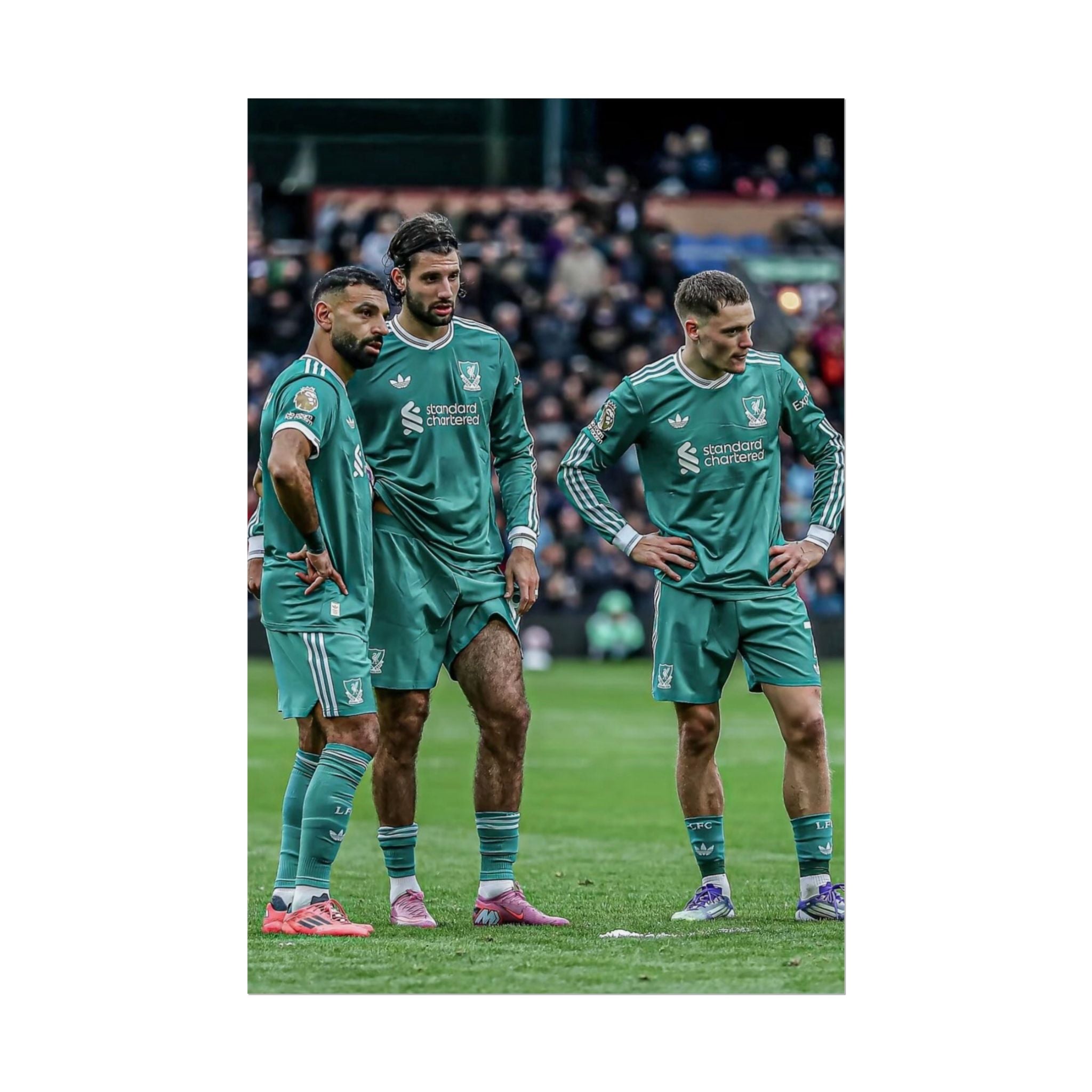 Salah, Wirtz & Szoboszlai Photo Poster - Rolled Liverpool FC Action Print