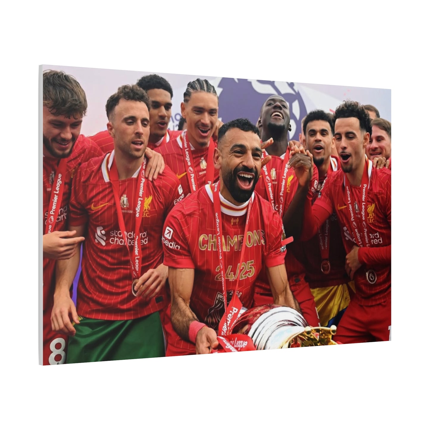 Liverpool Premier League Champions Celebration Matte Canvas Print