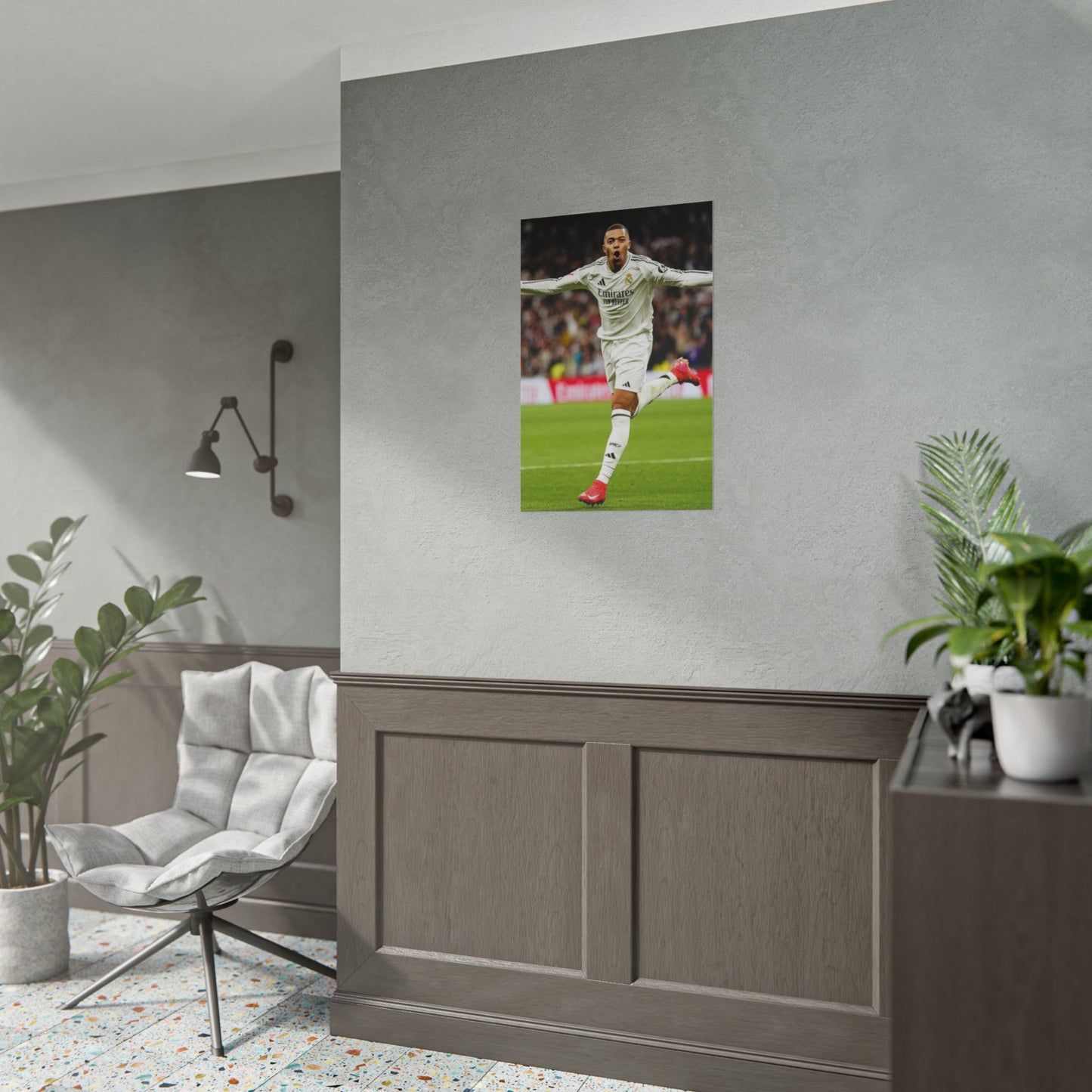 Kylian Mbappe Real Madrid Poster