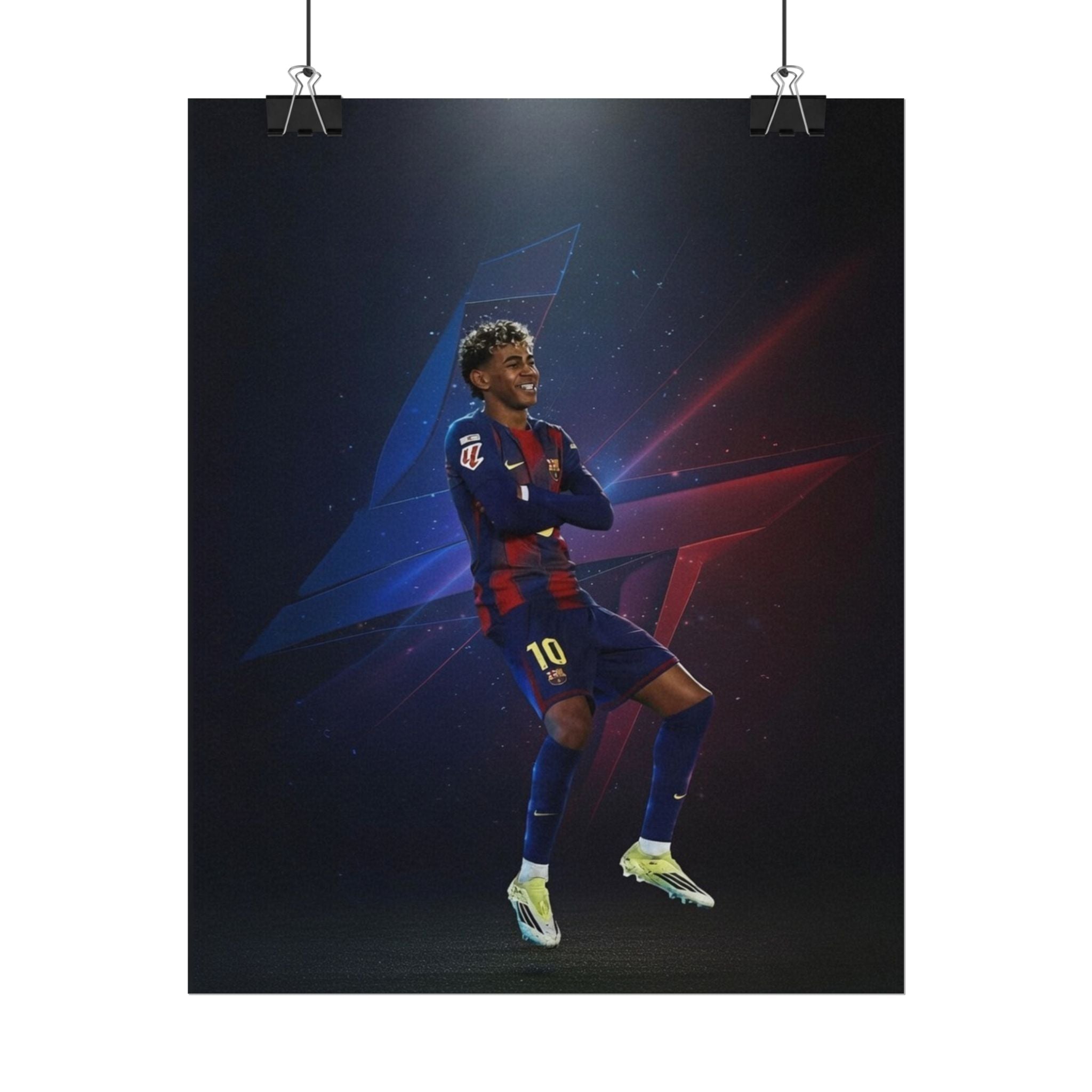 Lamine Yamal Celebration Poster - Barcelona Starboy | Available in multiple sizes