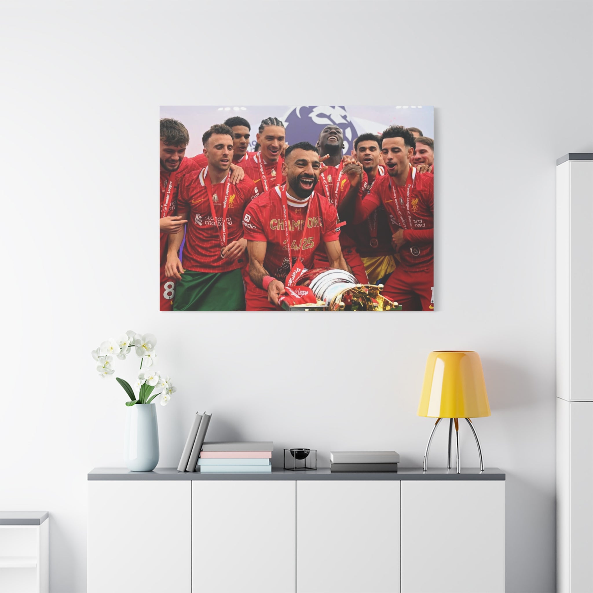 Liverpool Premier League Champions Celebration Matte Canvas Print