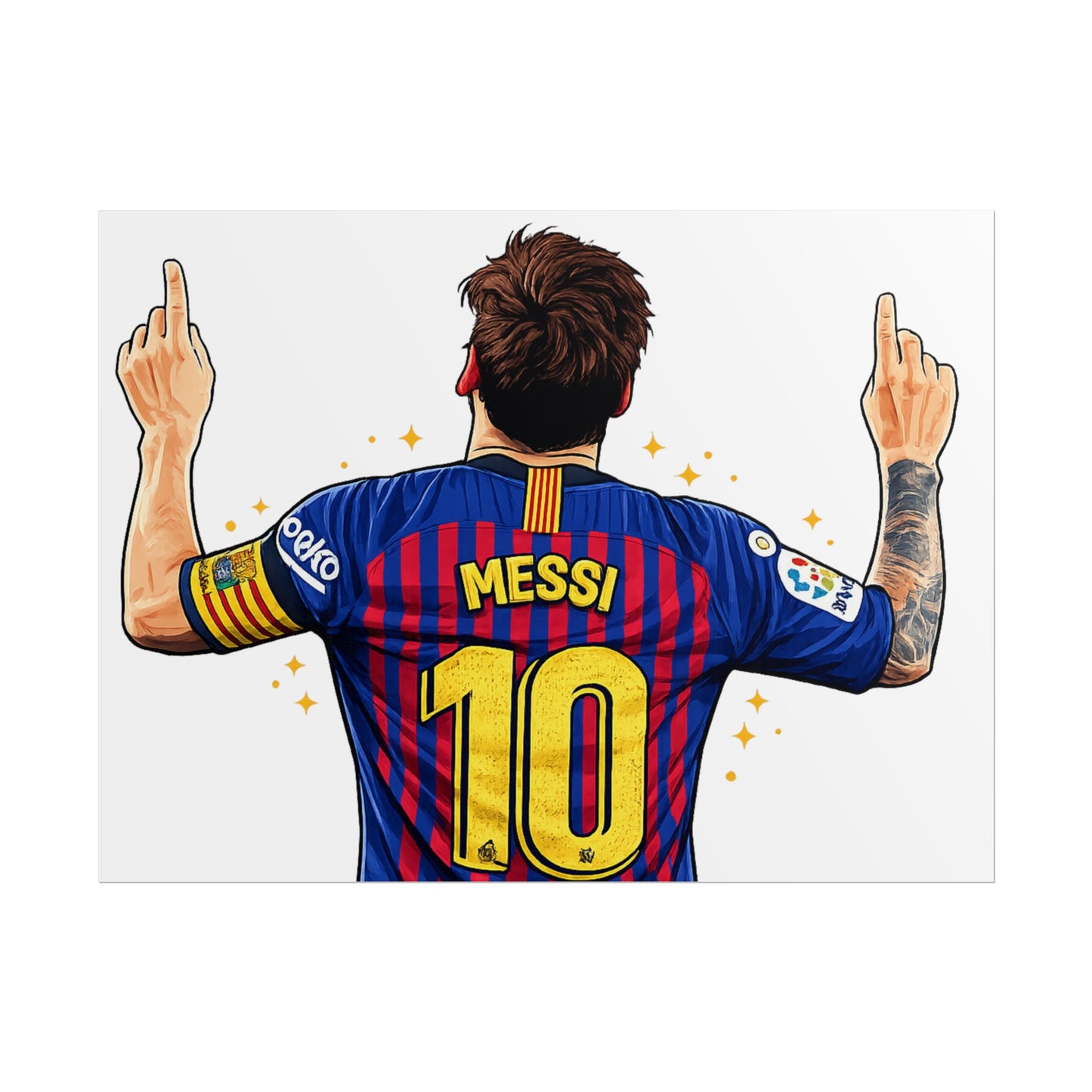 Lionel Messi Celebration Poster