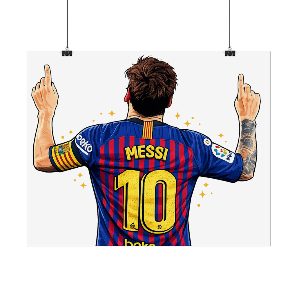 Lionel Messi Celebration Rolled Poster