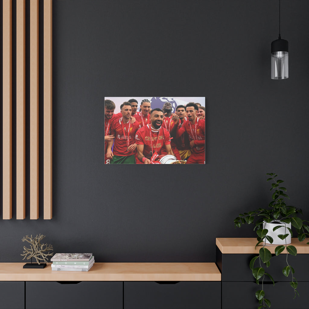 Liverpool Premier League Champions Celebration Matte Canvas Print