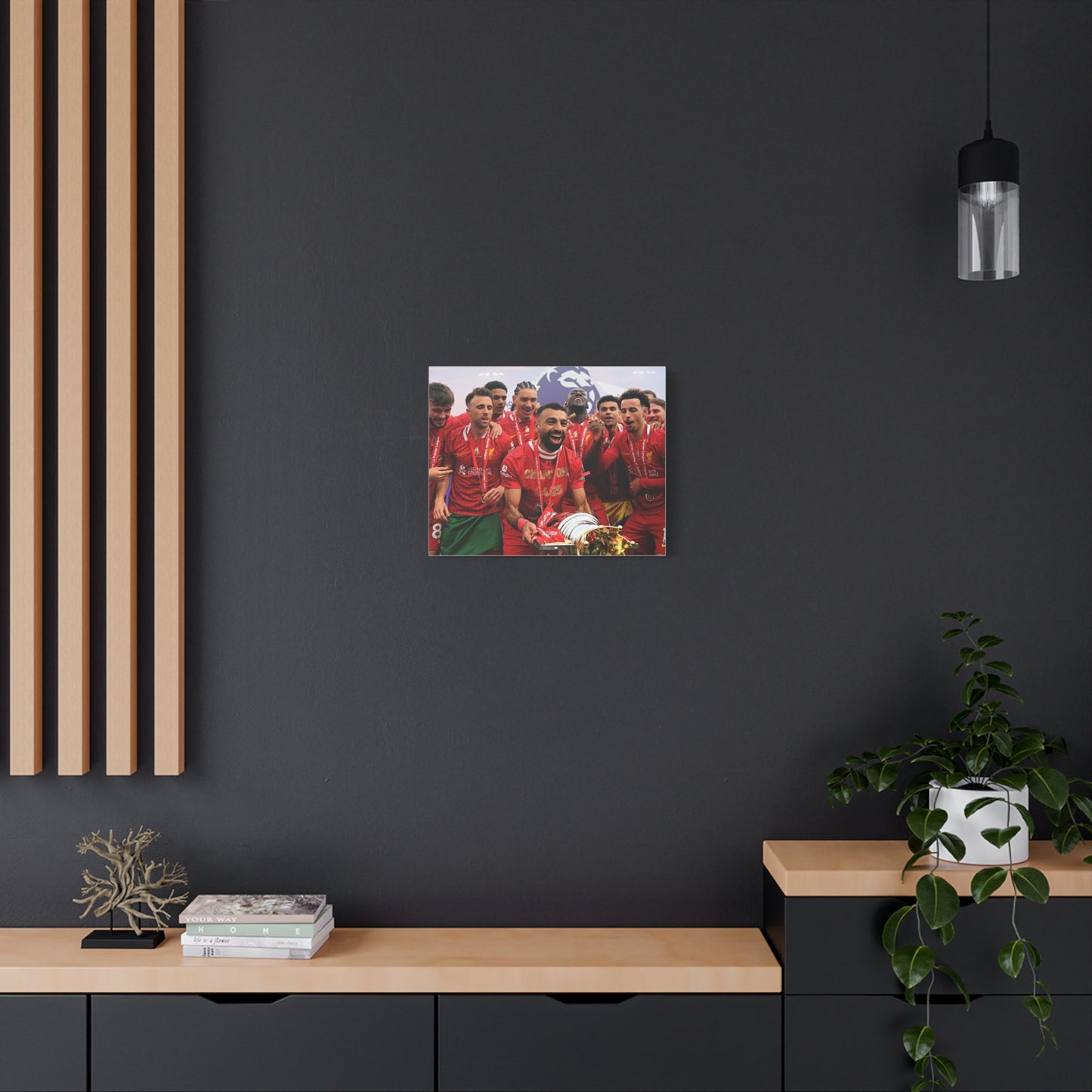 Liverpool Premier League Champions Celebration Matte Canvas Print