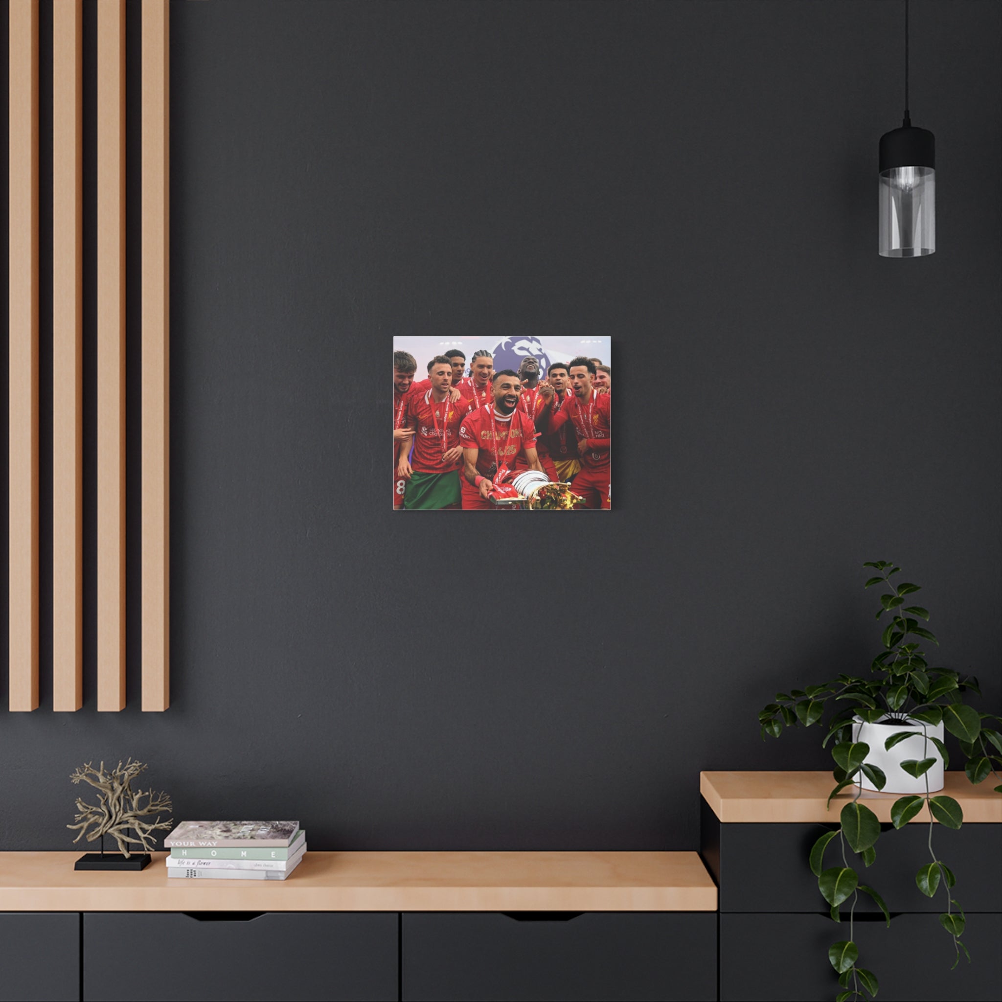 Liverpool Premier League Champions Celebration Matte Canvas Print
