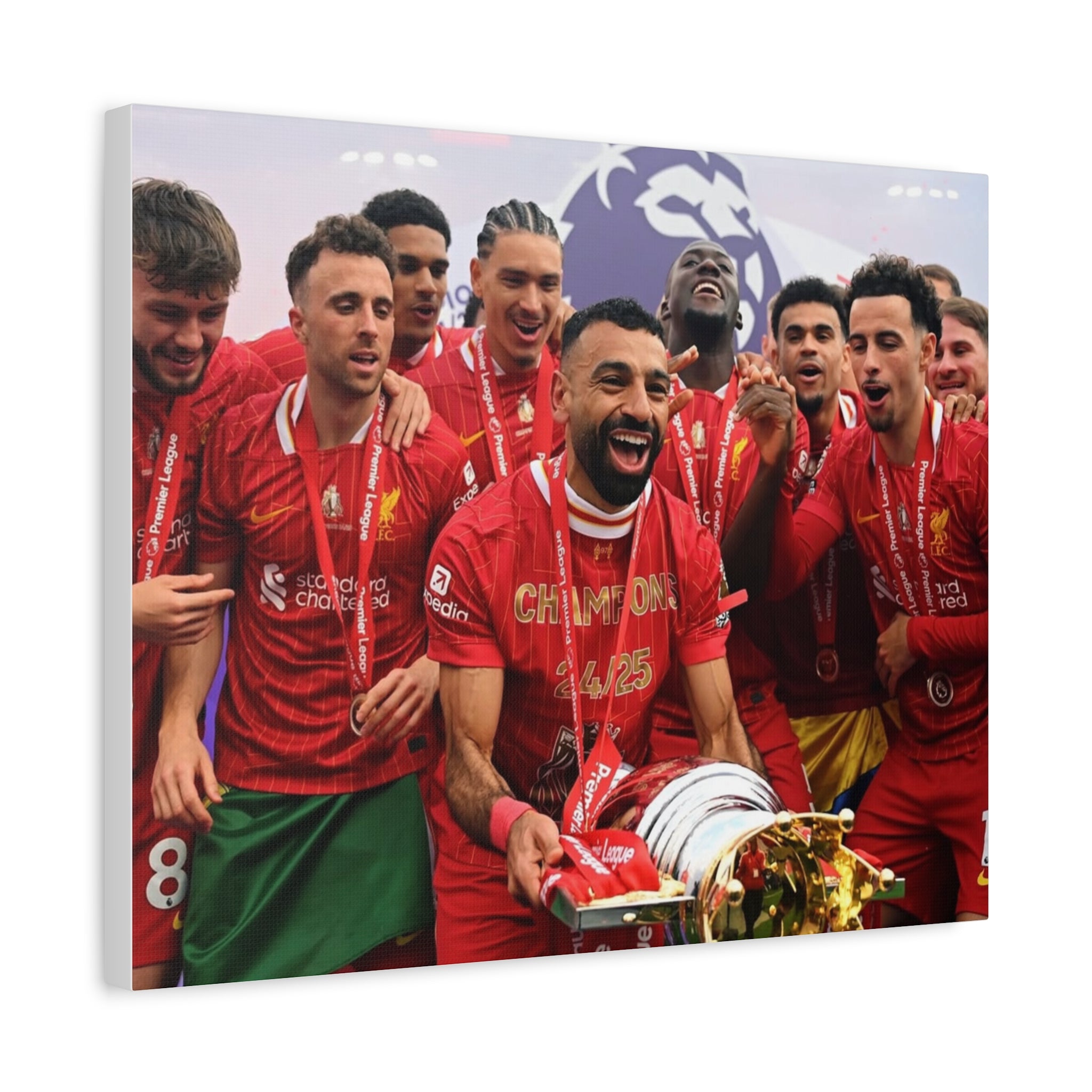 Liverpool Premier League Champions Celebration Matte Canvas Print