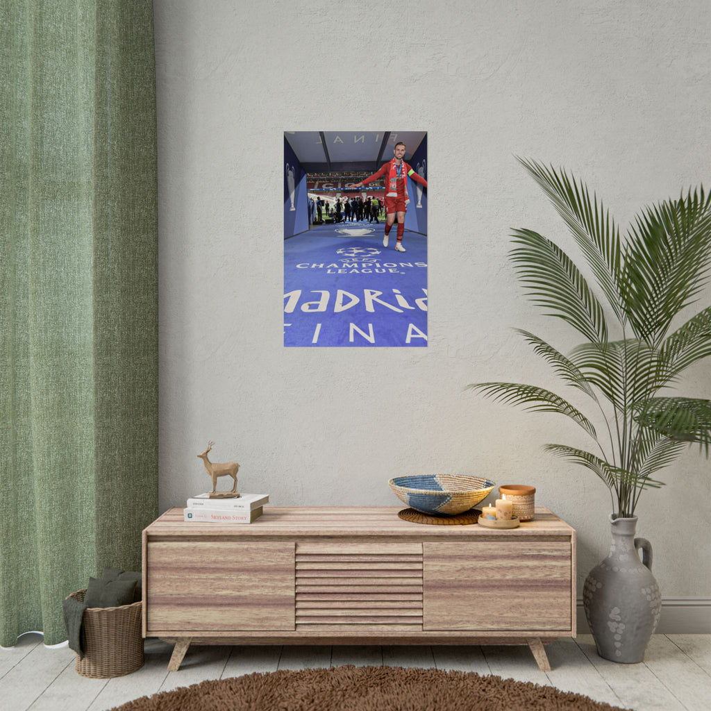 Jordan Henderson Liverpool Champions League Winners 2019 Rolled Poster