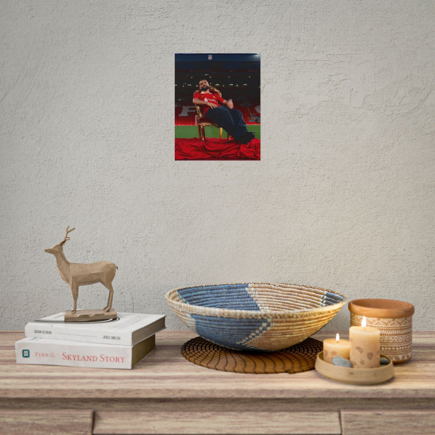 Mo Salah Throne Poster