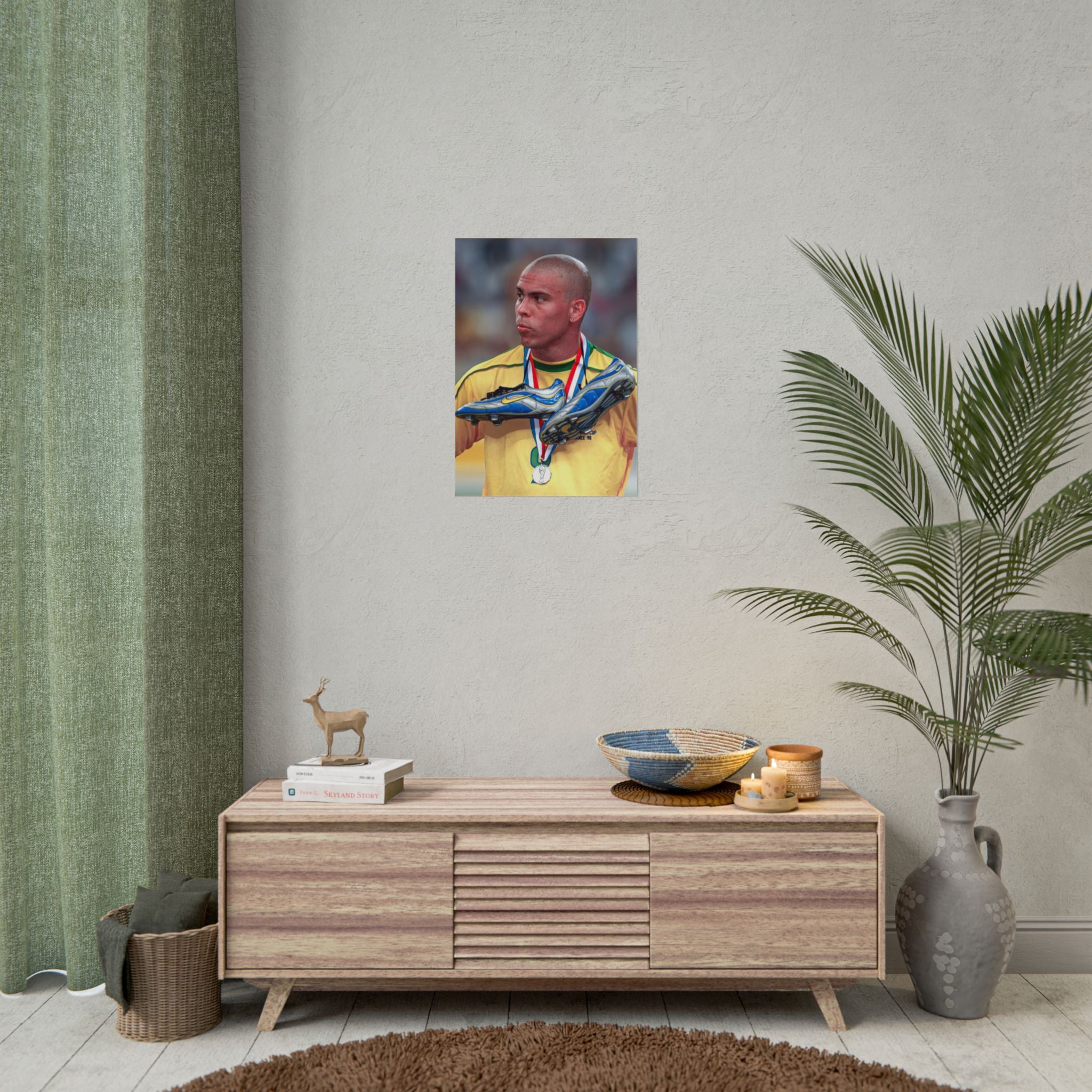 Ronaldo Brazil Champion Poster — Rolled Sports Wall Art