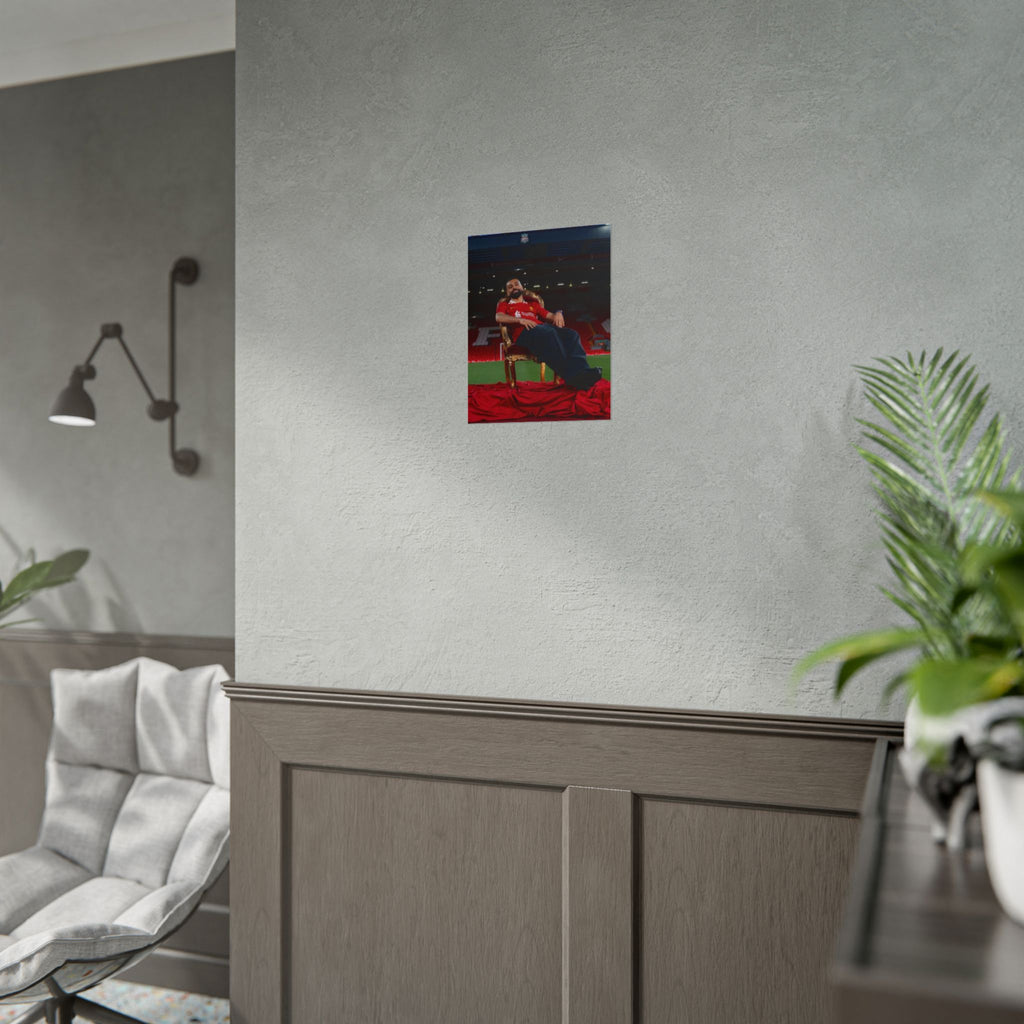 Mo Salah Poster — Liverpool Legend Throne Rolled Poster