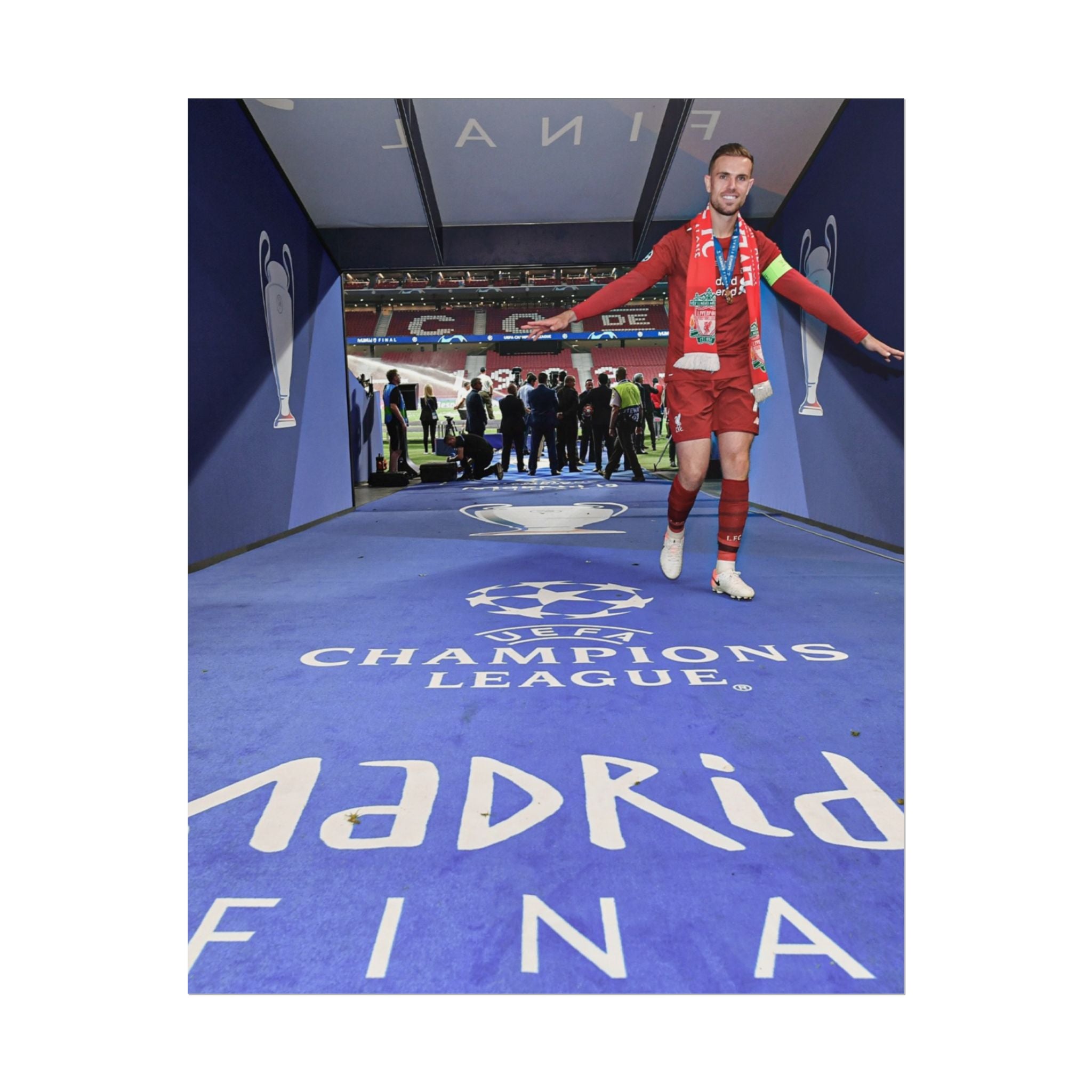 Jordan Henderson Liverpool Champions League Winners 2019 Rolled Poster