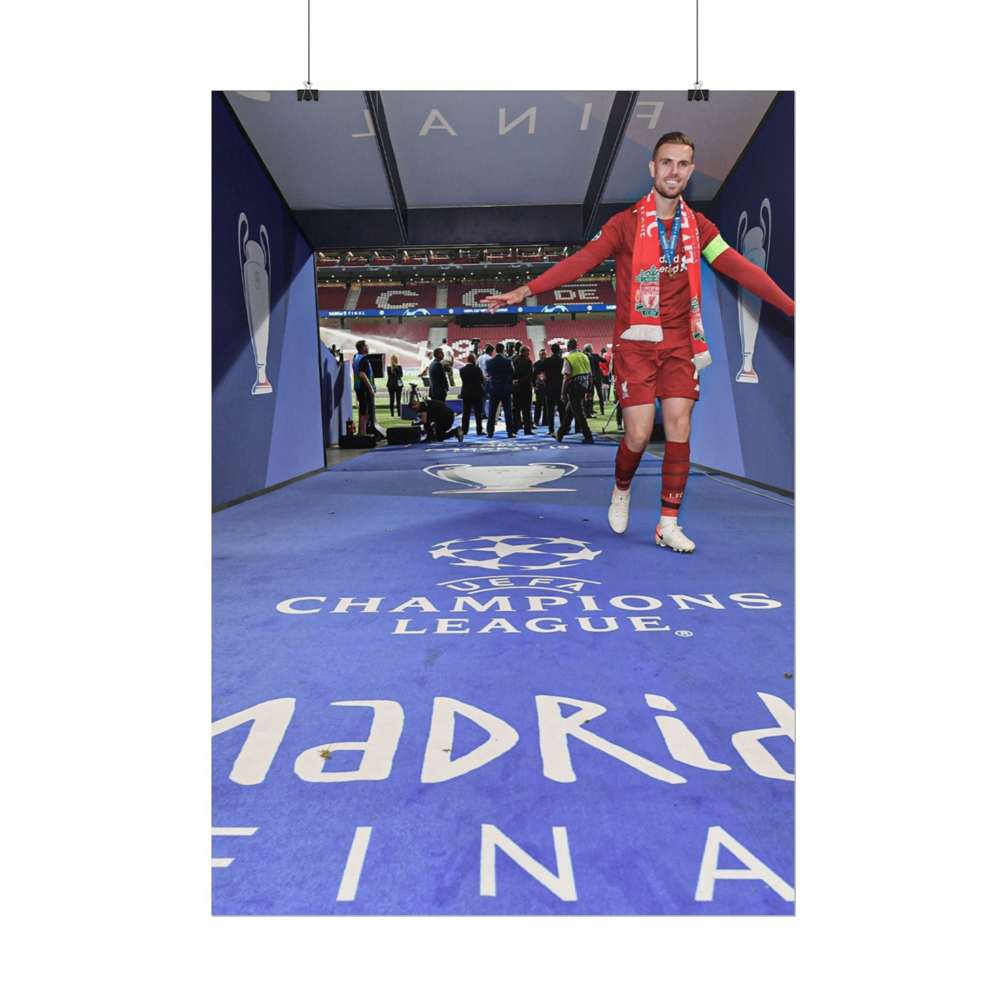 Jordan Henderson Liverpool Champions League Winners 2019 Rolled Poster