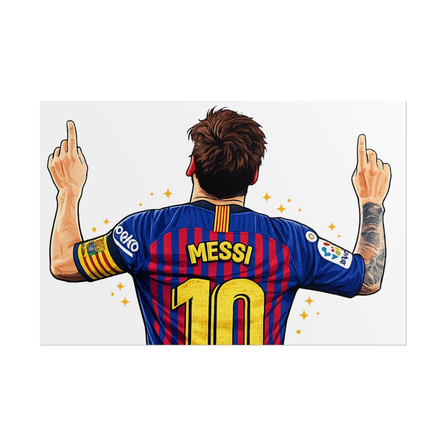 Lionel Messi Celebration Poster