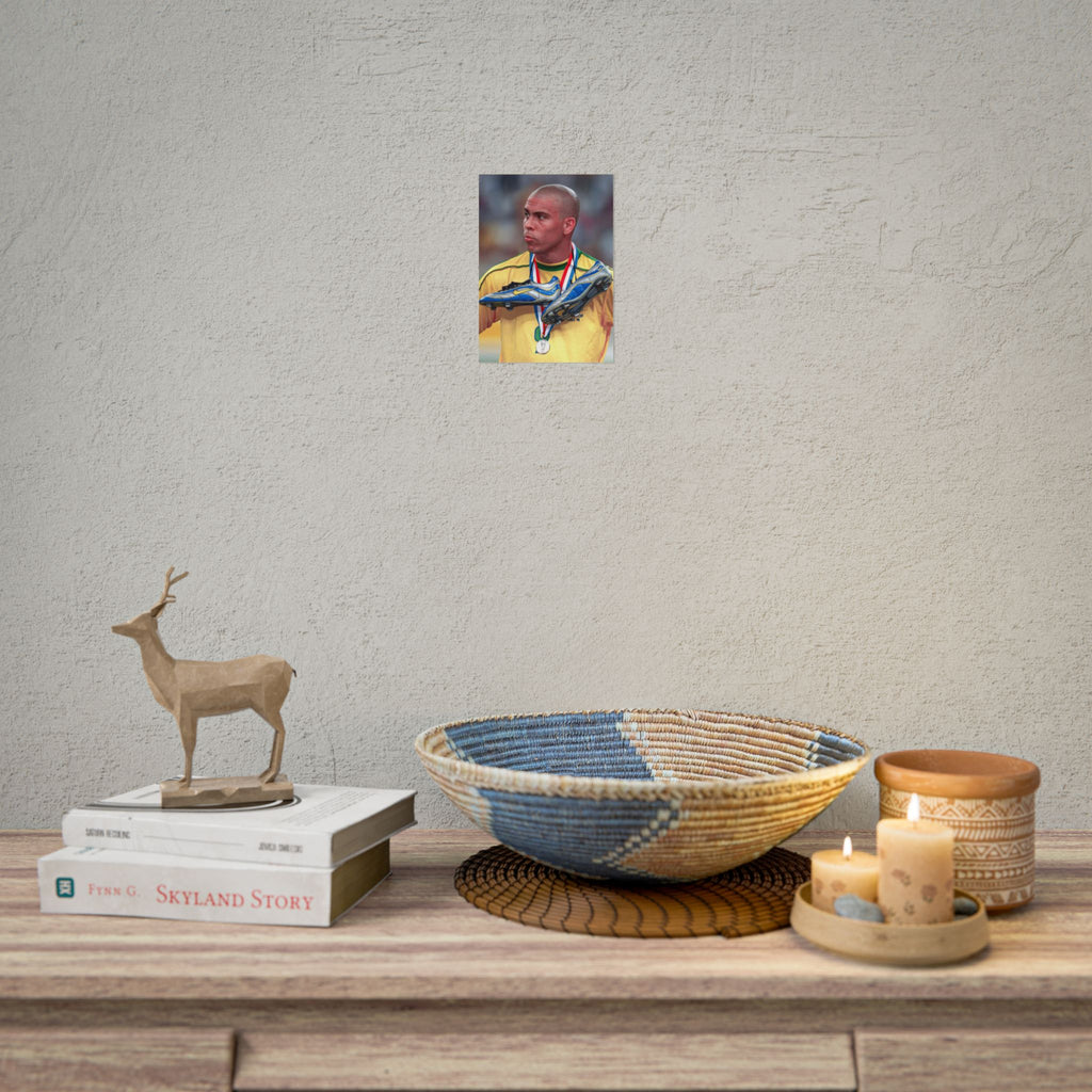 Ronaldo Brazil Champion Poster — Rolled Sports Wall Art