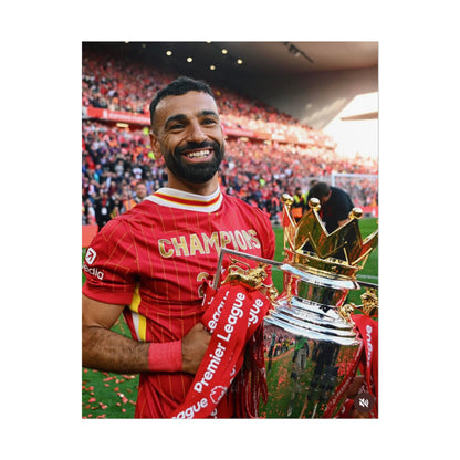 Mo Salah Premier League Champion 24/25 Poster