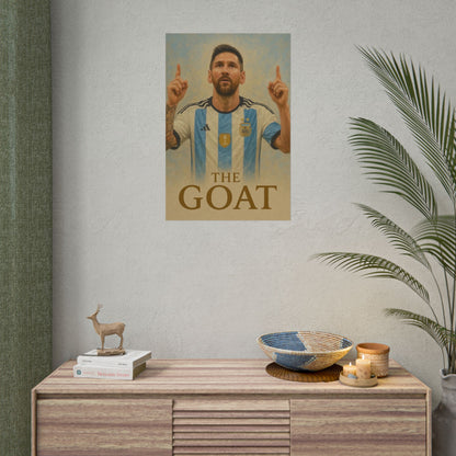 Lionel Messi "The GOAT" Poster