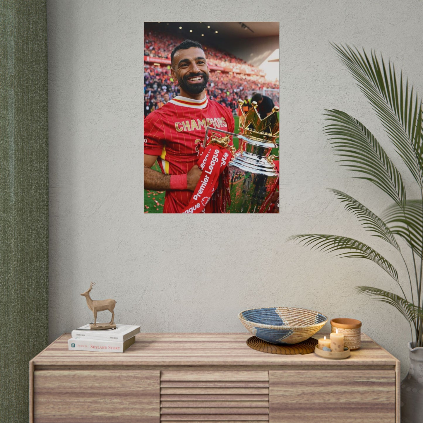 Mo Salah Premier League Champion 24/25 Poster