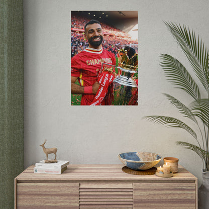 Mo Salah Premier League Champion 24/25 Poster