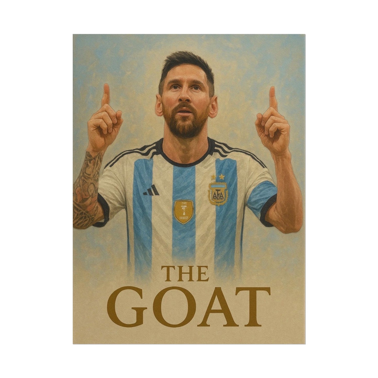 Lionel Messi "The GOAT" Poster