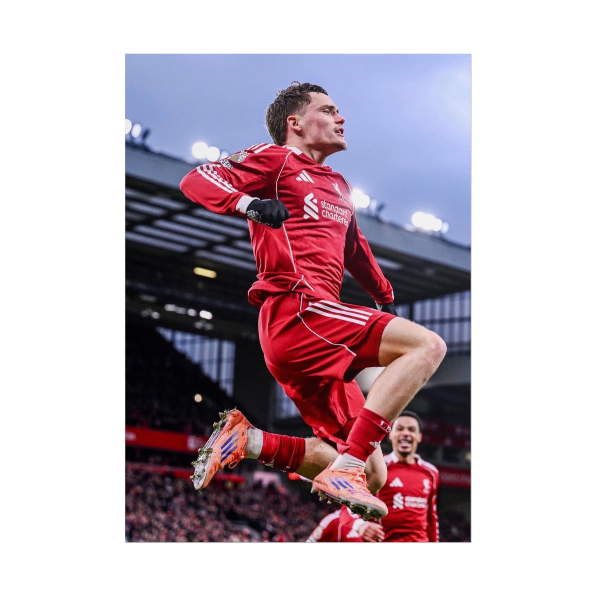 Florian Wirtz - Liverpool Football Star Action Poster