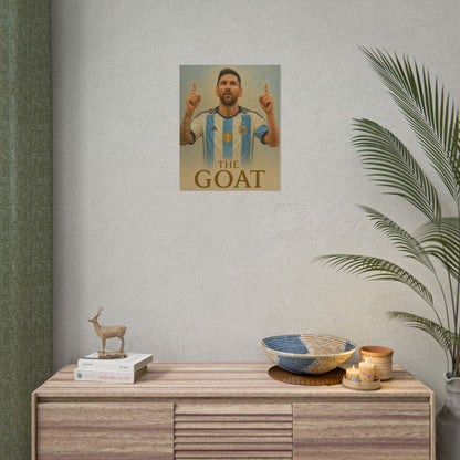 Lionel Messi "The GOAT" Poster