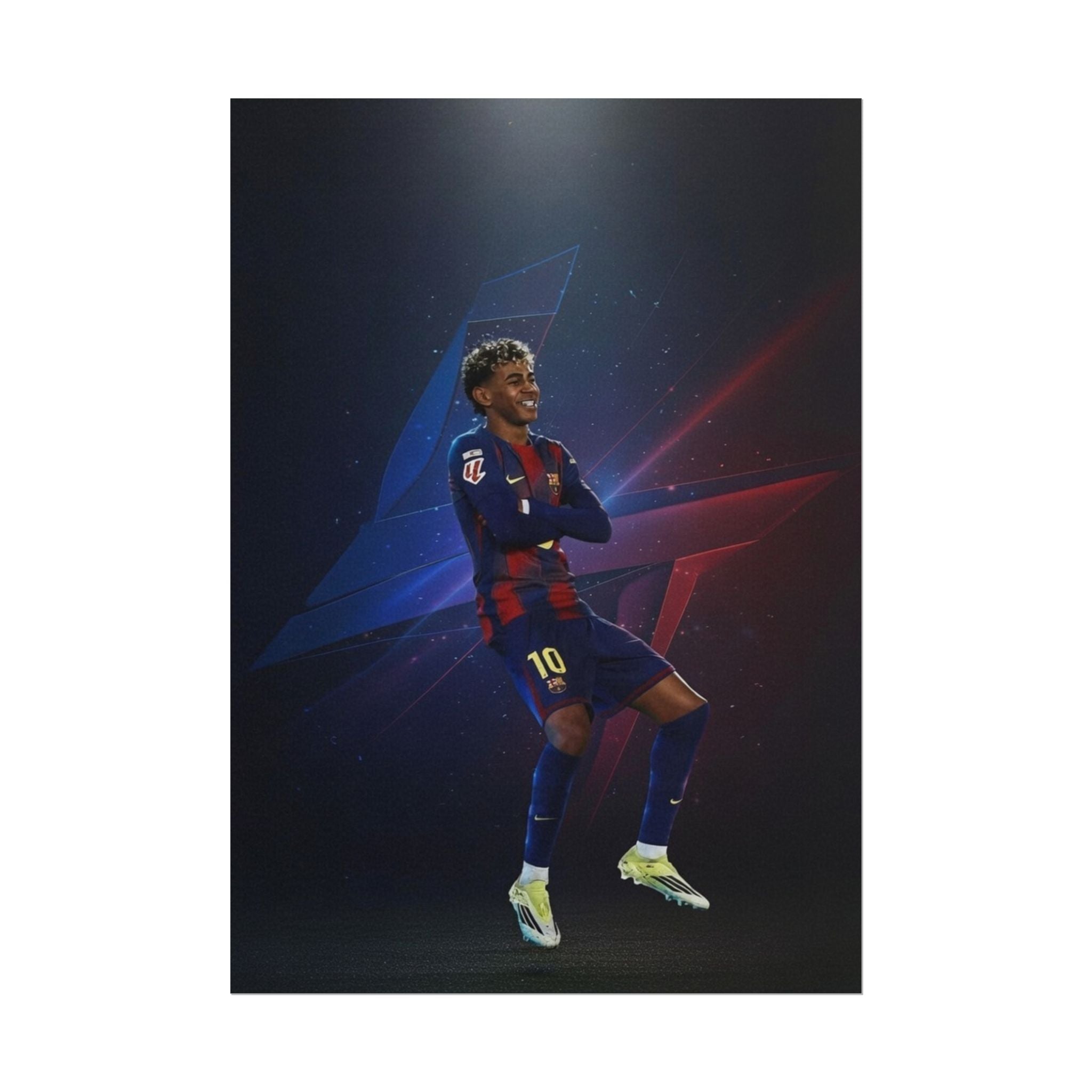 Lamine Yamal Celebration Poster - Barcelona Starboy | Available in multiple sizes