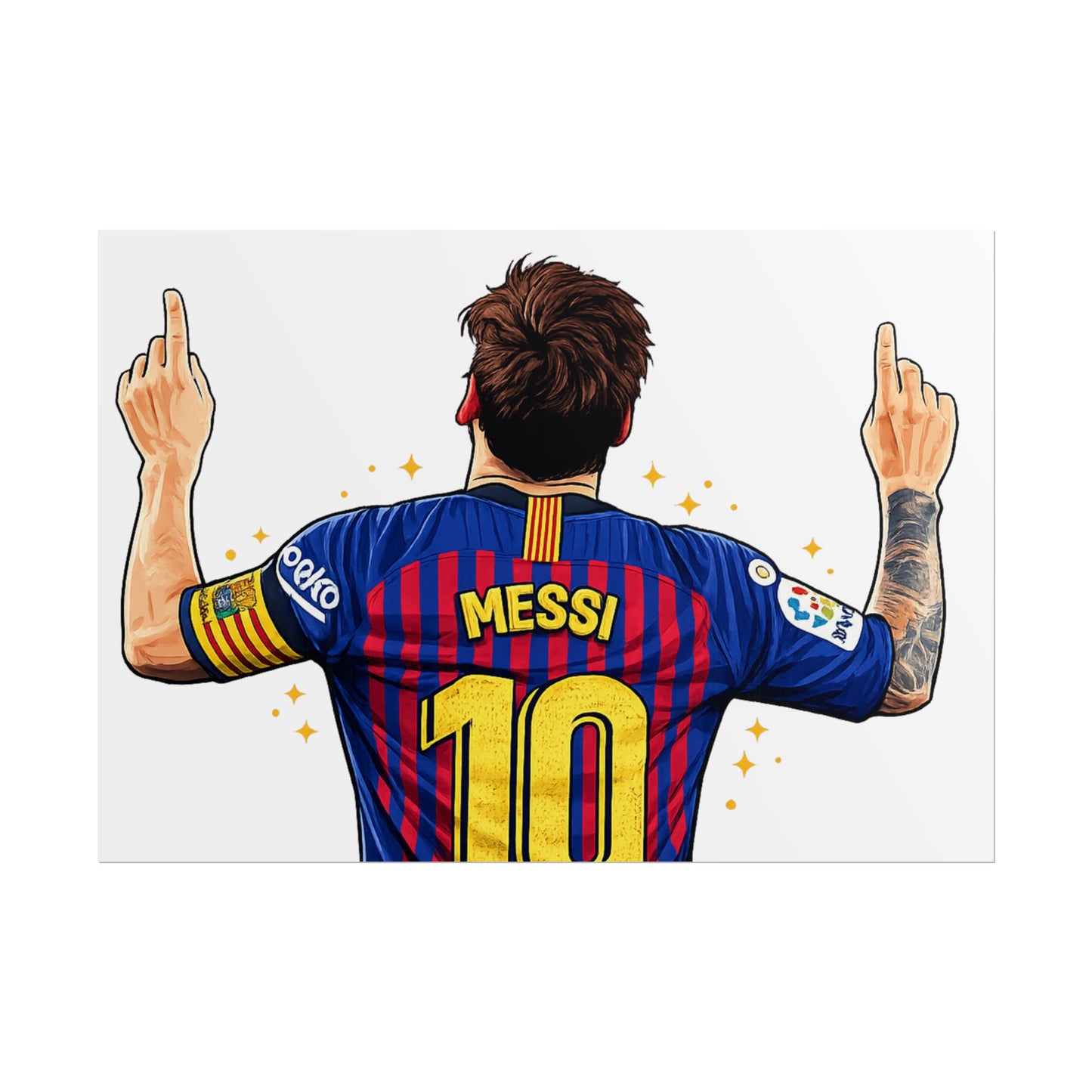 Lionel Messi Celebration Poster