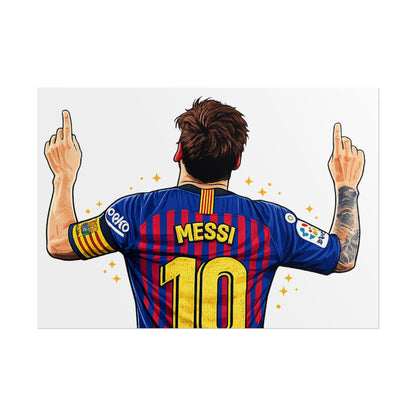 Lionel Messi Celebration Poster
