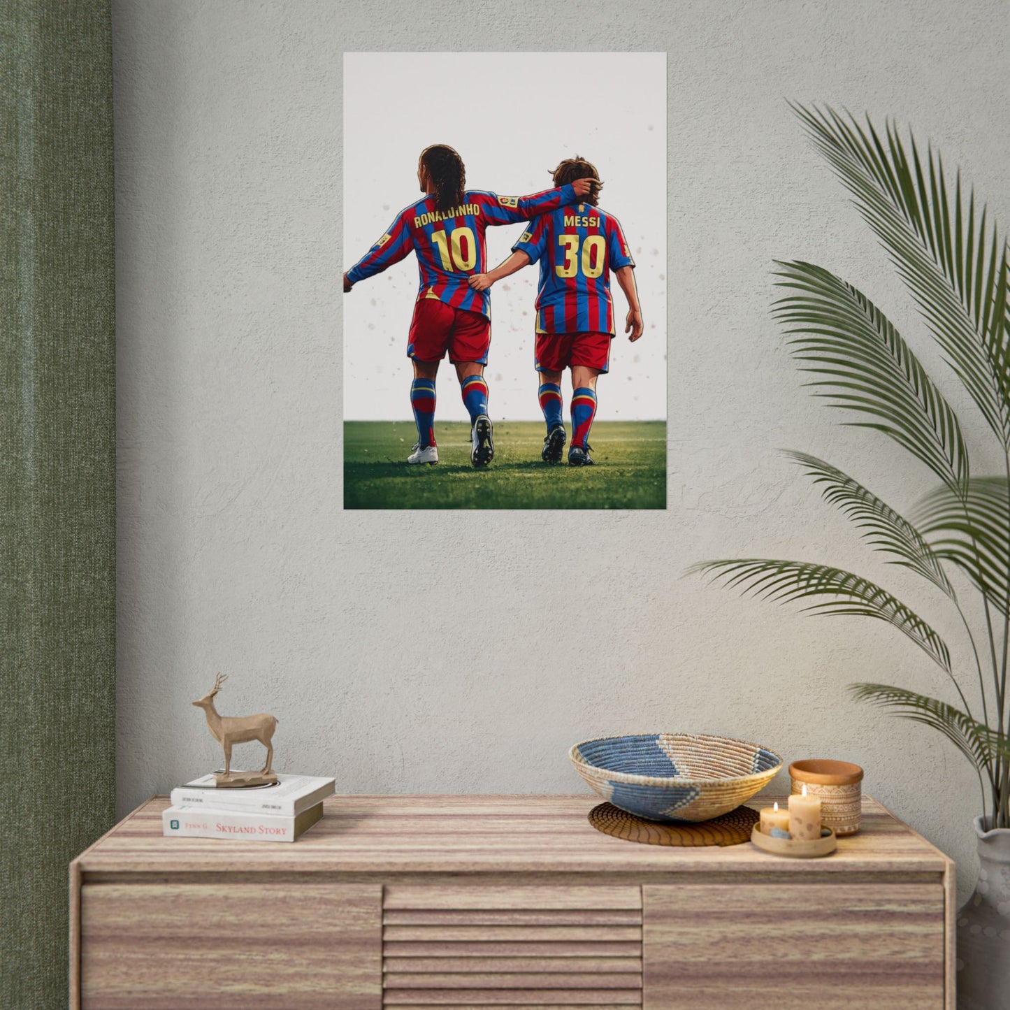 Ronaldinho & Messi Barcelona Poster