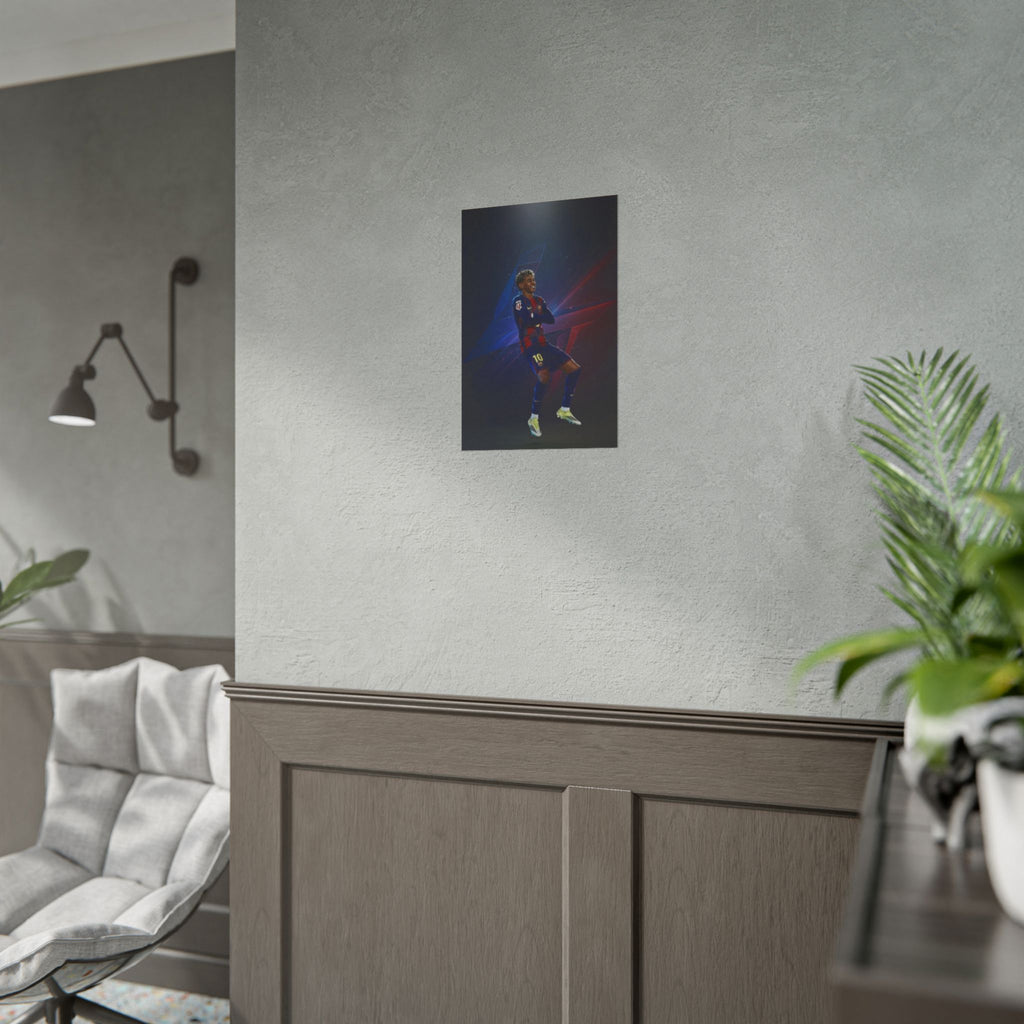 Lamine Yamal Celebration Poster - Barcelona Starboy | Available in multiple sizes