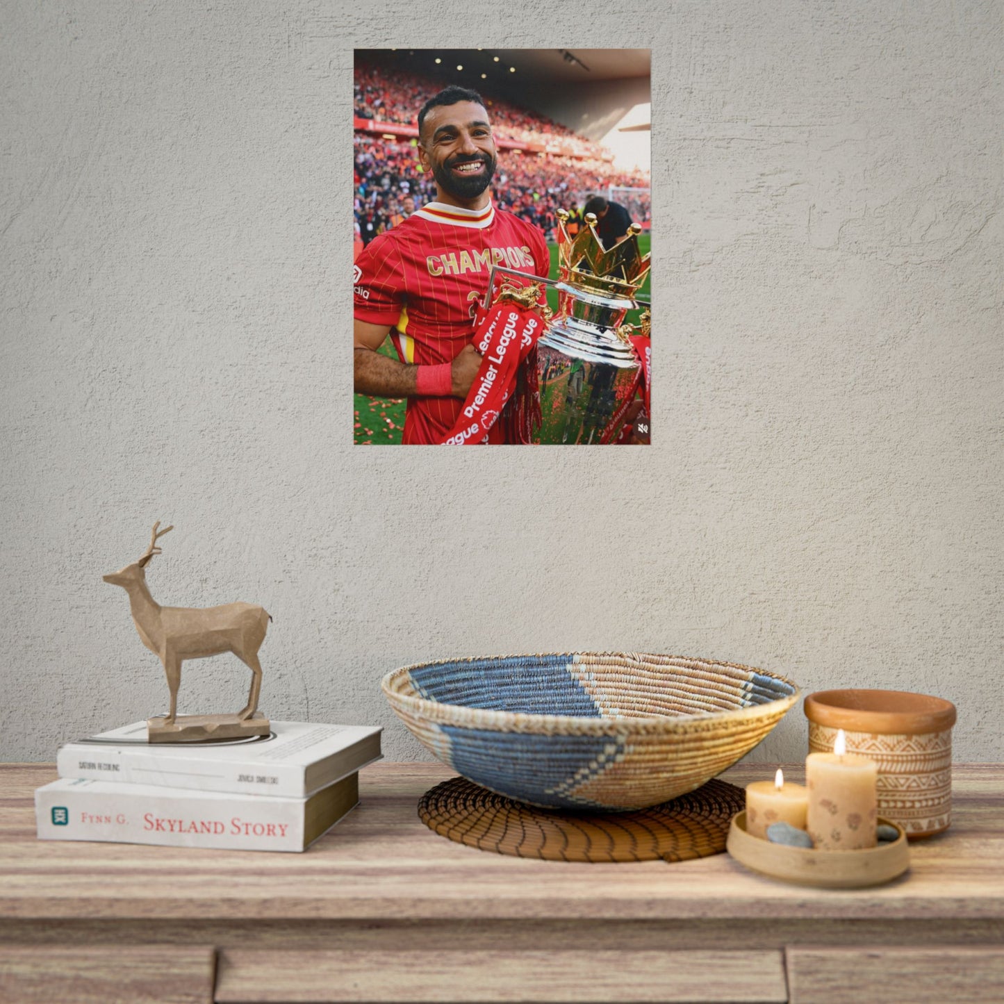 Mo Salah Premier League Champion 24/25 Poster