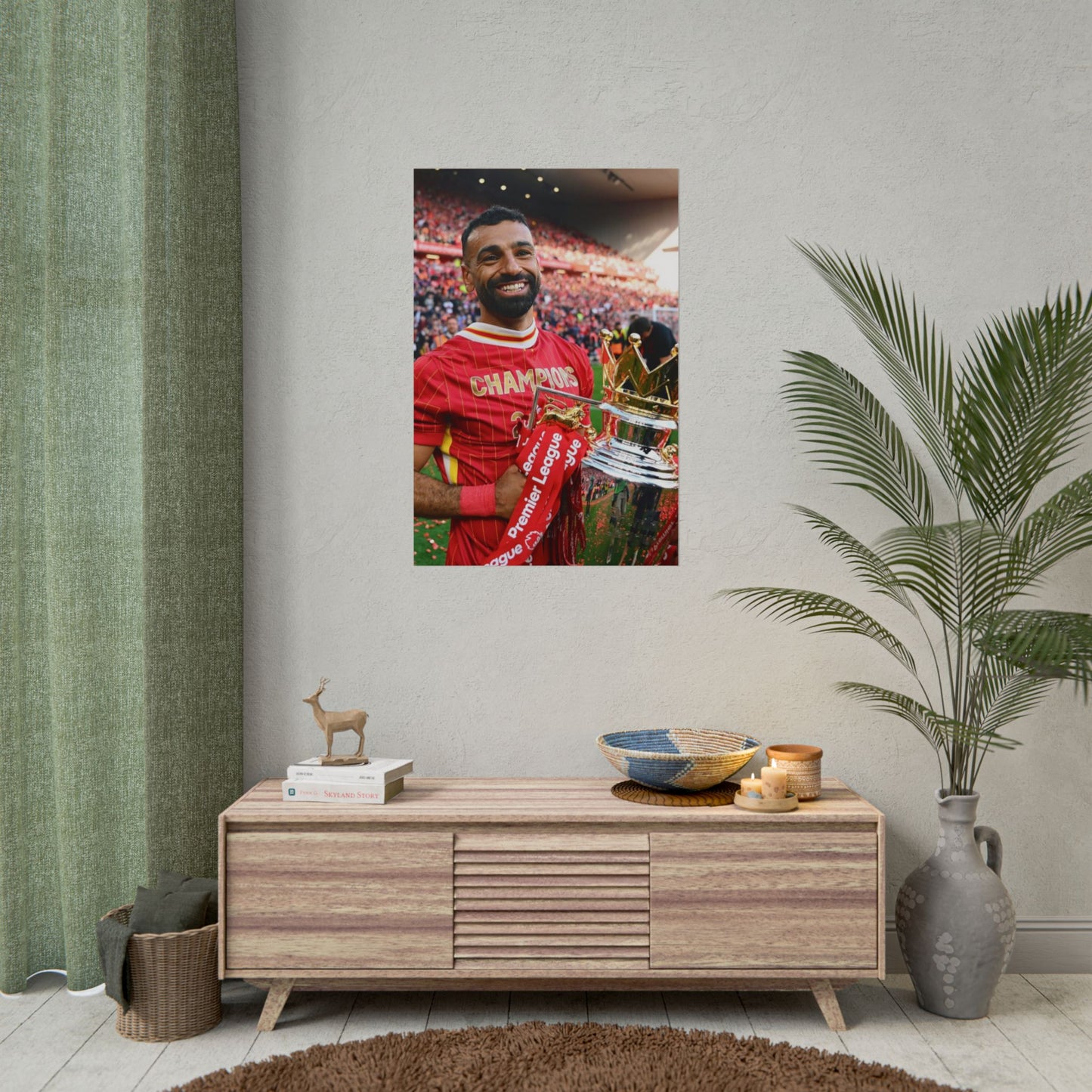 Mo Salah Premier League Champion 24/25 Poster